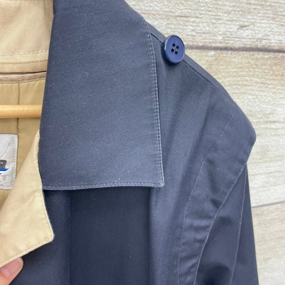 Whaling Womens Navy Thinsulate Trench Coat All Season Liner USA Made Size 12 - Picture 13 of 16